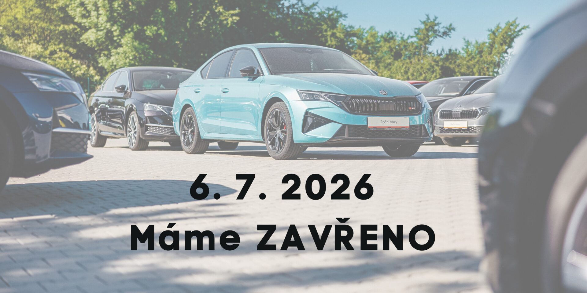 V pondělí máme ZAVŘENO